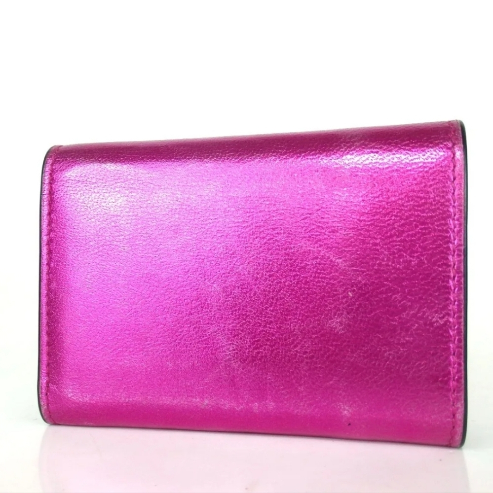 Authentic SAINT LAURENT Tri-fold wallet leather - Picture 3 of 11